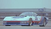 1983. Mustang on the Dearborn Test Track. 